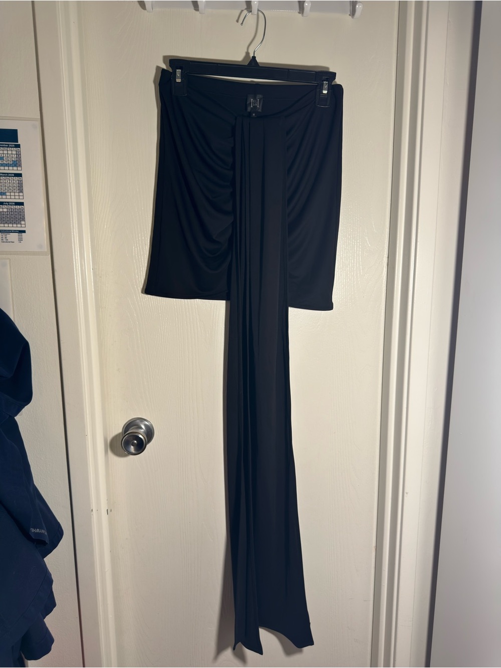 Helsa Matte Jersey Mini Wrap Skirt Black NWOT Size M